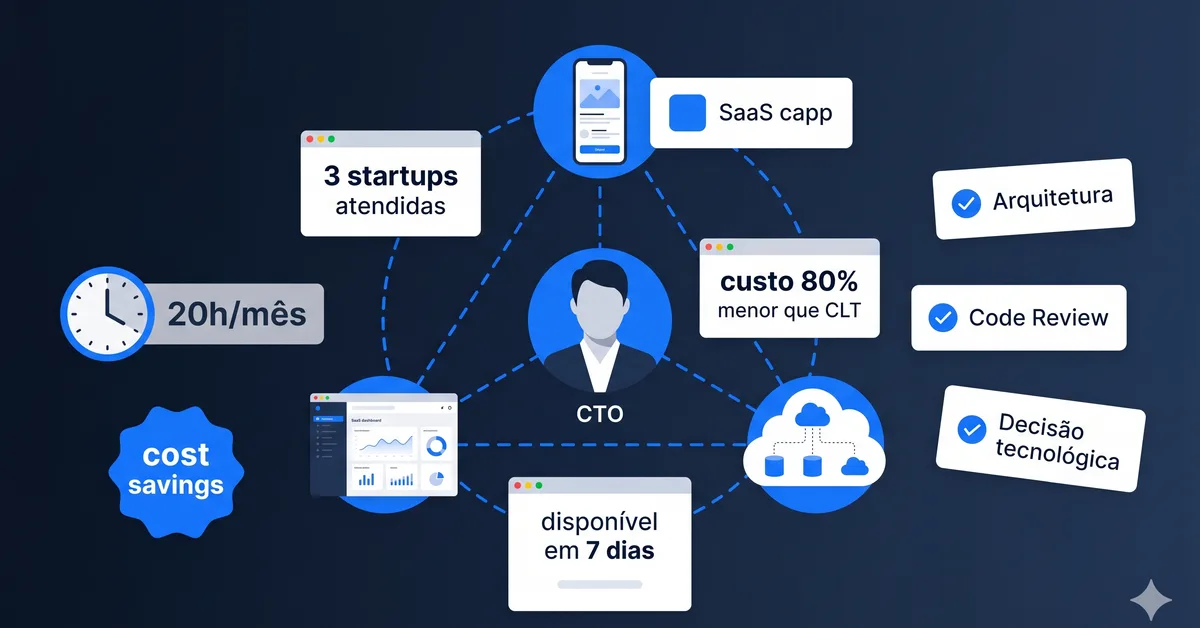 CTO Fracionado para Startups: quando contratar e quanto custa